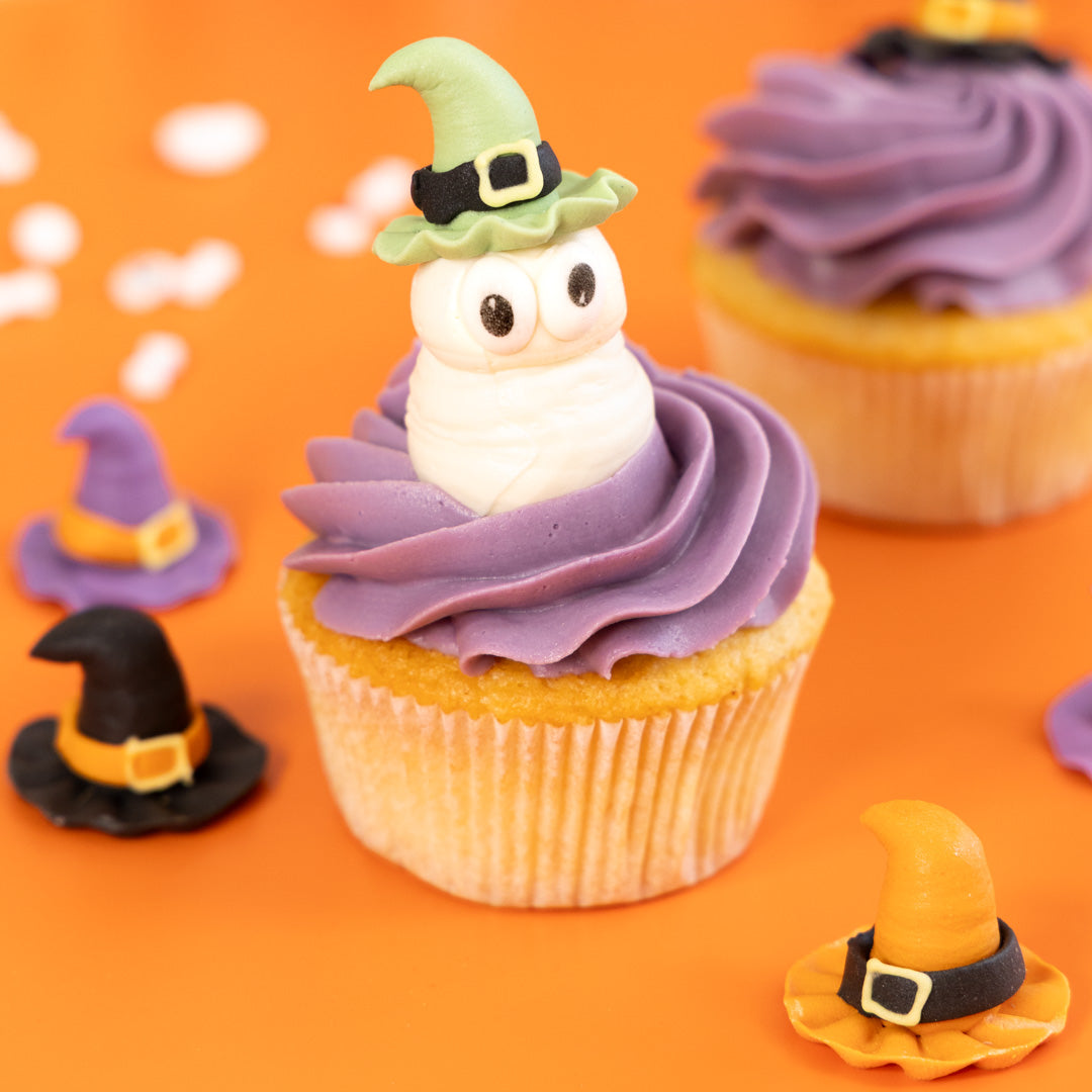 Witches' hats - sugar toppers 4 pieces