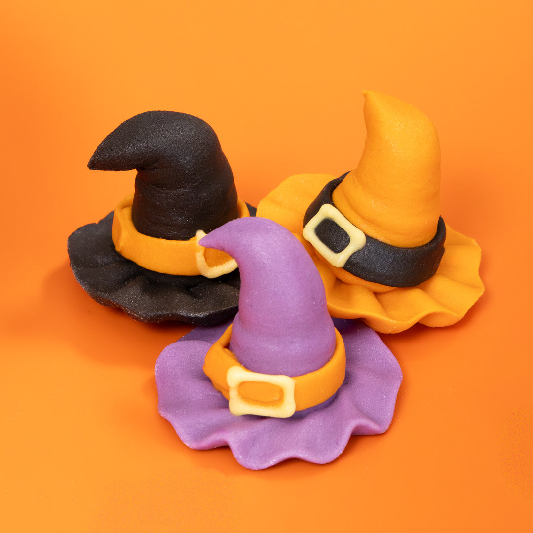 Witches' hats - sugar toppers 4 pieces