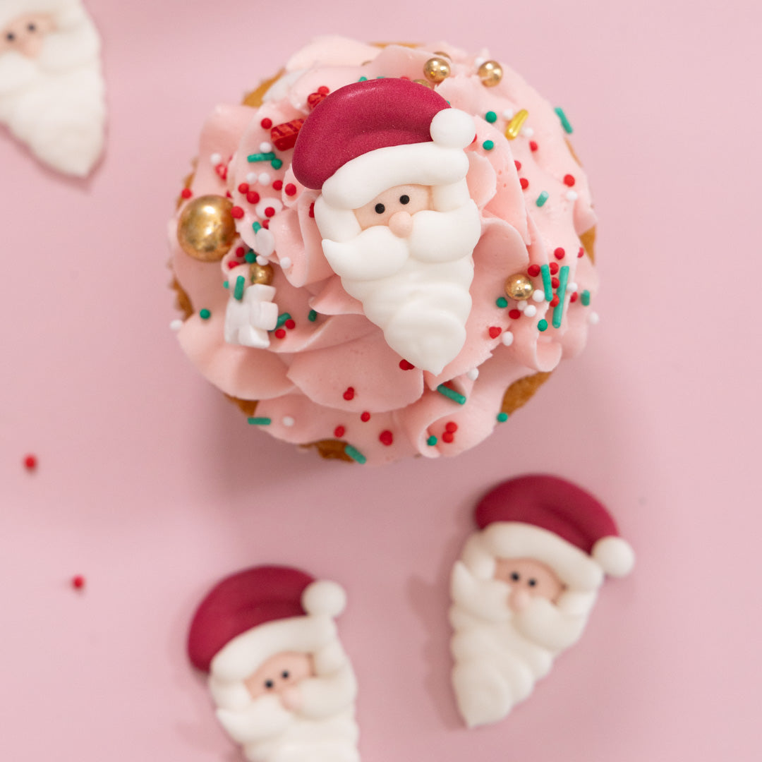 Babbo Natale - Topper di zucchero 10 pezzi