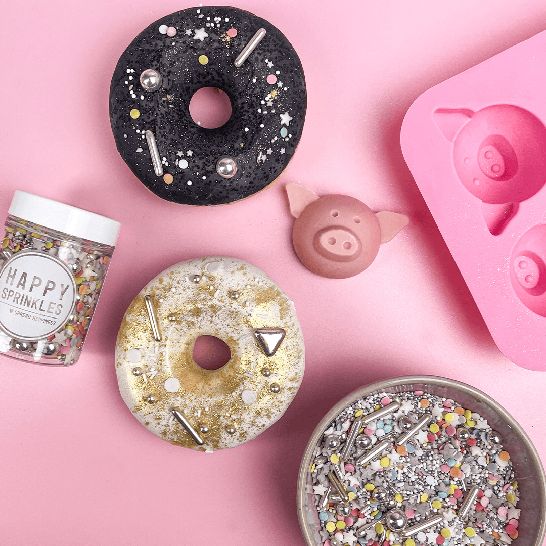Happy Sprinkles spruzzi di silicone stampo maialino