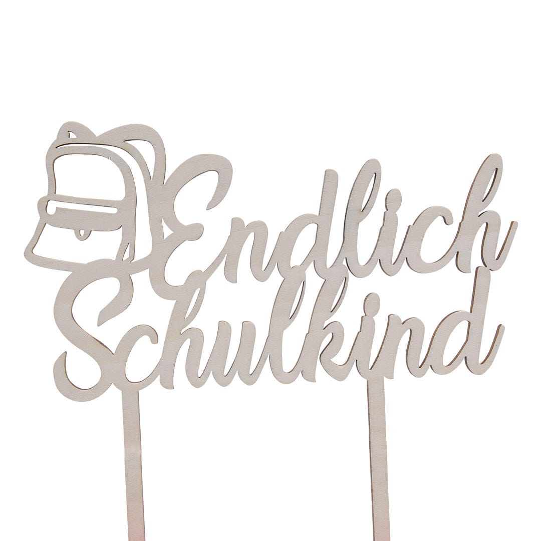 Happy Sprinkles Crumble Cake Topper - First Day of School Wood