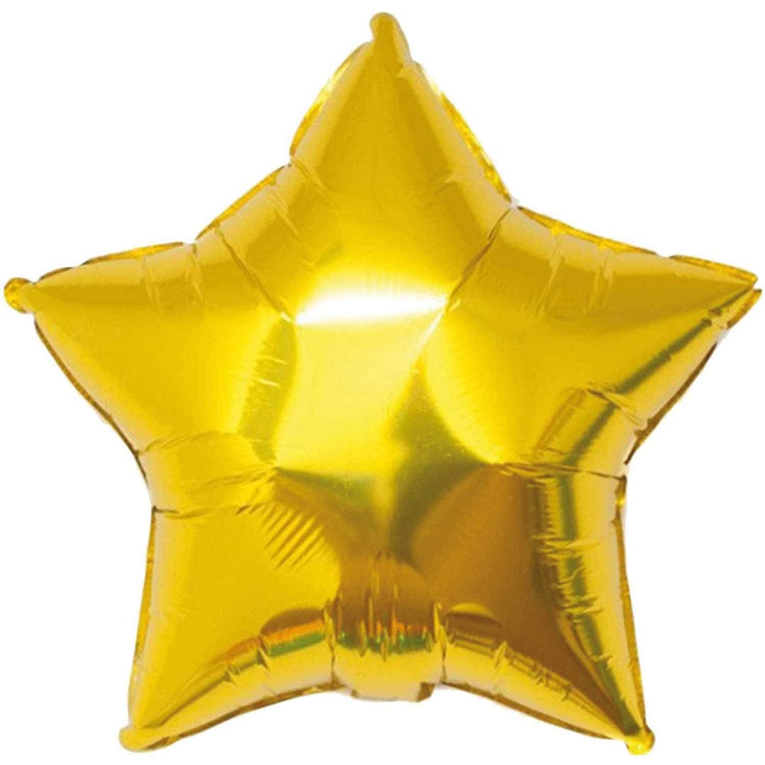 Happy Sprinkles Globo de aluminio en forma de estrella con espolvoreados - Dorado