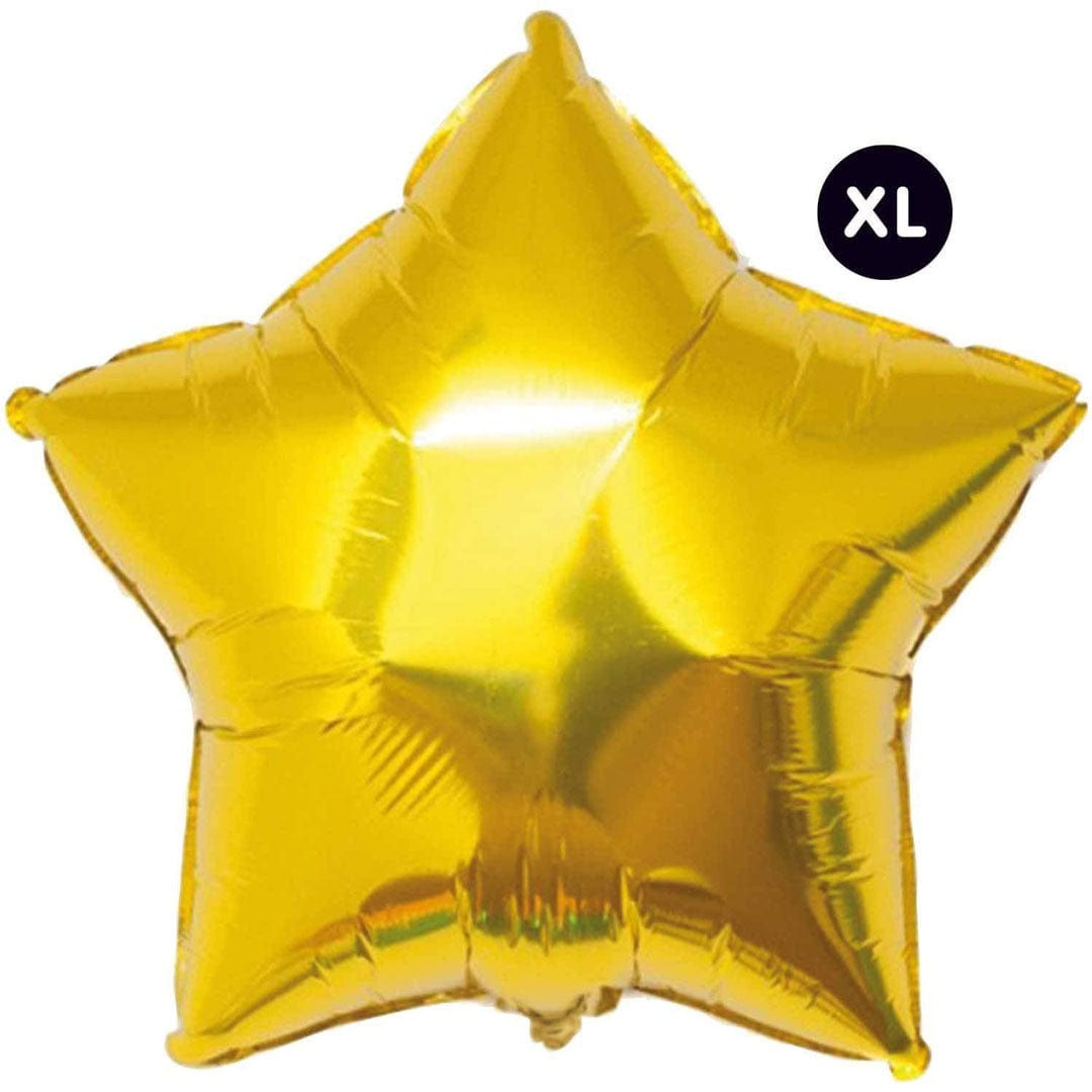 Happy Sprinkles Globo de aluminio en forma de estrella con chispas - Dorado XL