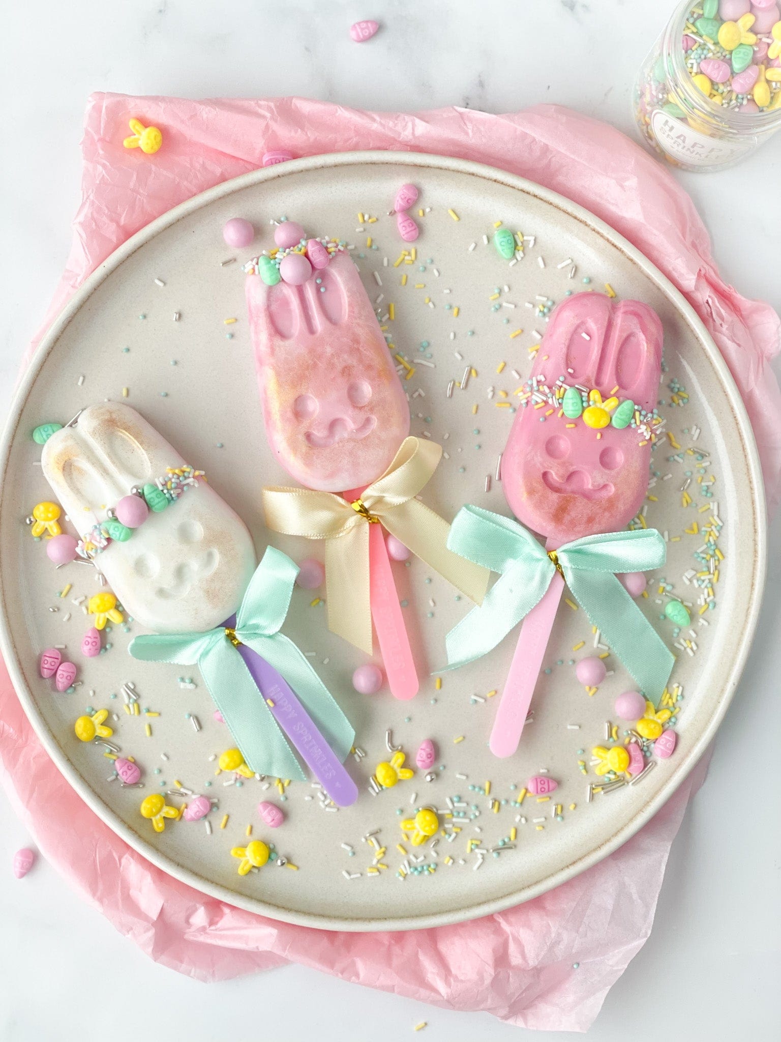 Happy Sprinkles Sprinkles Molde de silicona Cakesicles Bunny