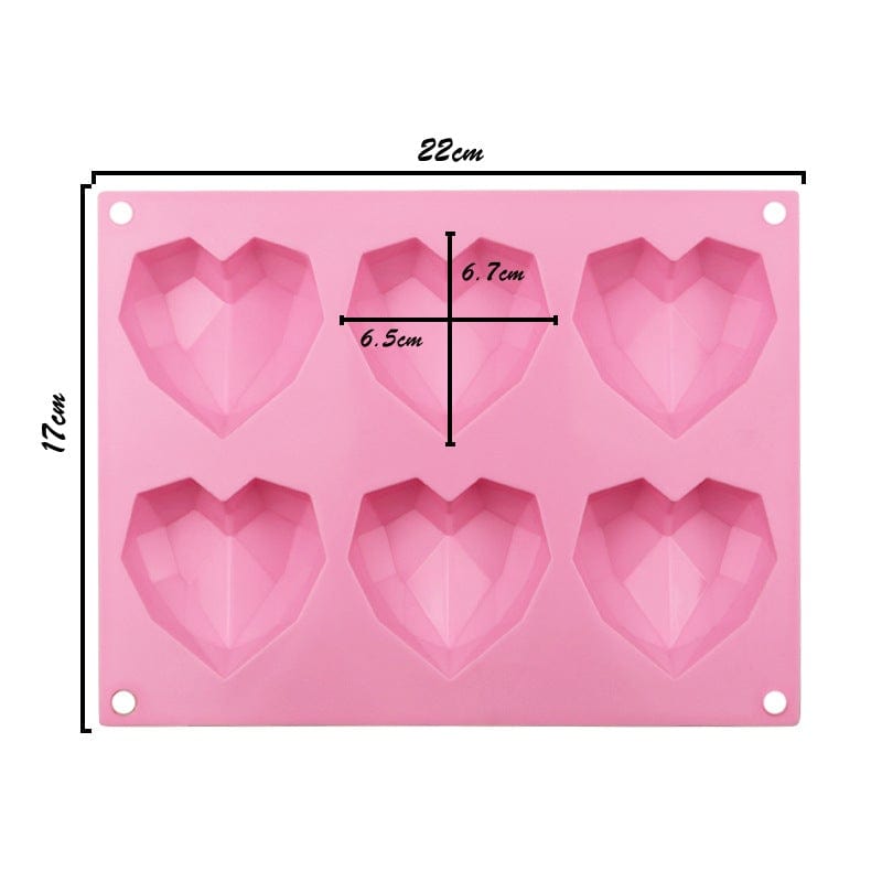 Happy Sprinkles Sprinkles silicone mold diamond hearts