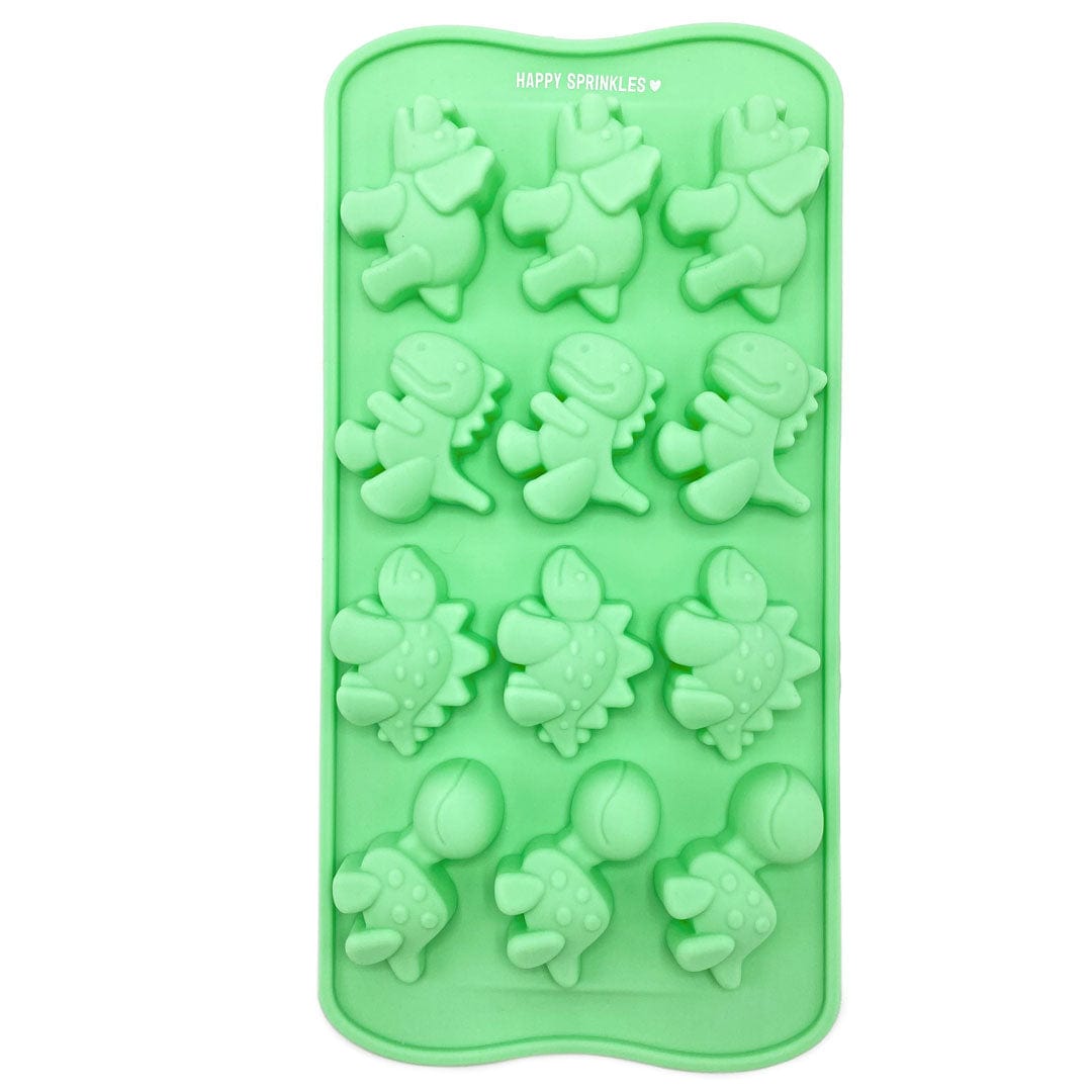Molde de silicona Happy Sprinkles Streusel para fiesta de dinosaurios