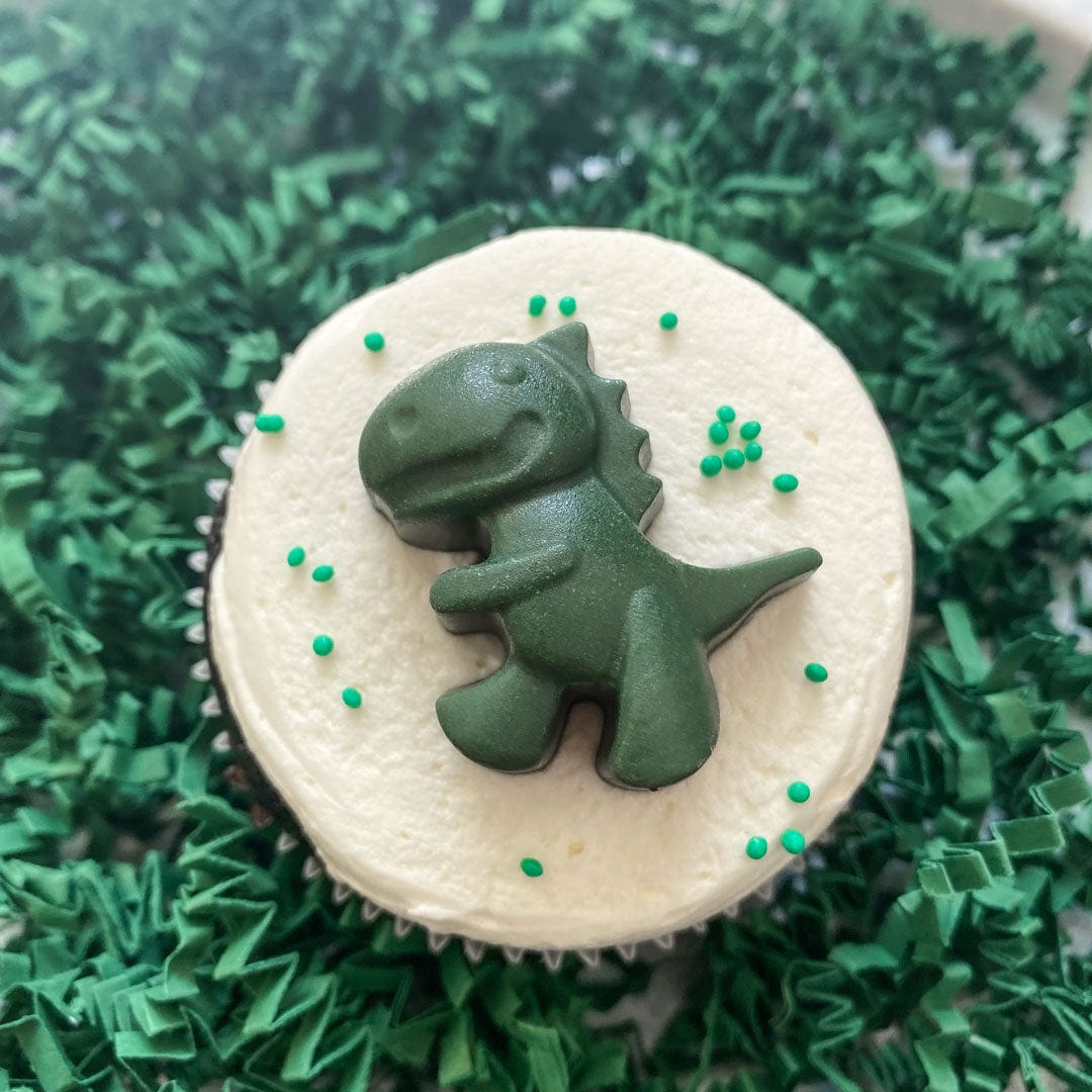 Molde de silicona Happy Sprinkles para espolvoretes con temática de fiesta de dinosaurios