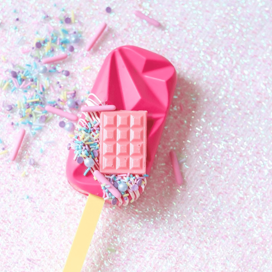 Happy Sprinkles Streusel Molde de Silicona Geométrico Cakesicle