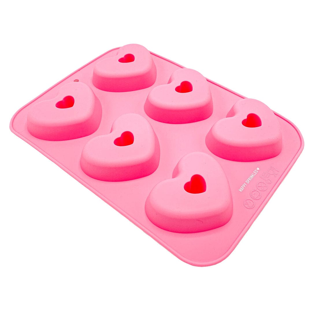 Happy Sprinkles Sprinkles Molde de Silicona Heart Donut