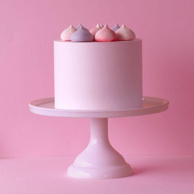 Happy Sprinkles Présentoir à gâteaux en vermicelles Rose petit