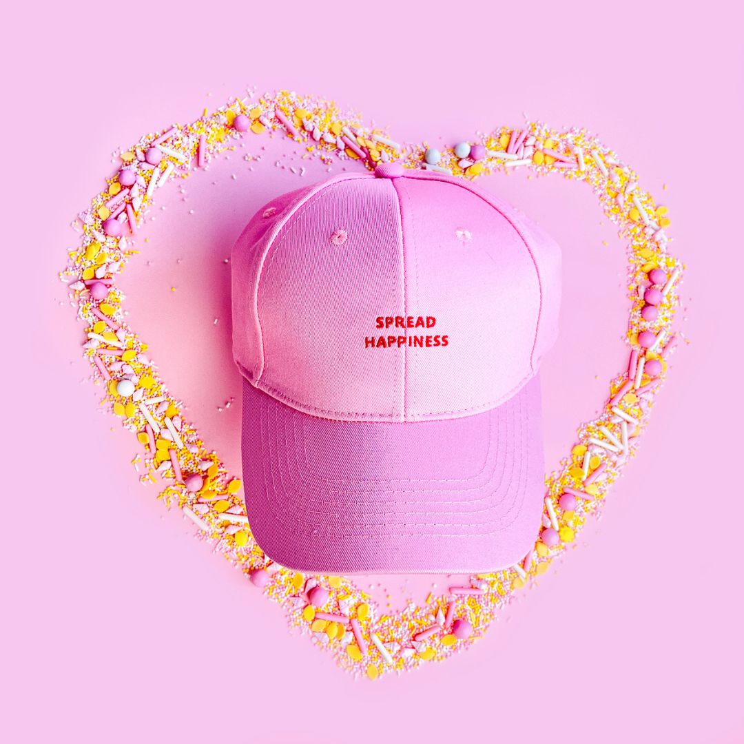 Spread Happiness" cap