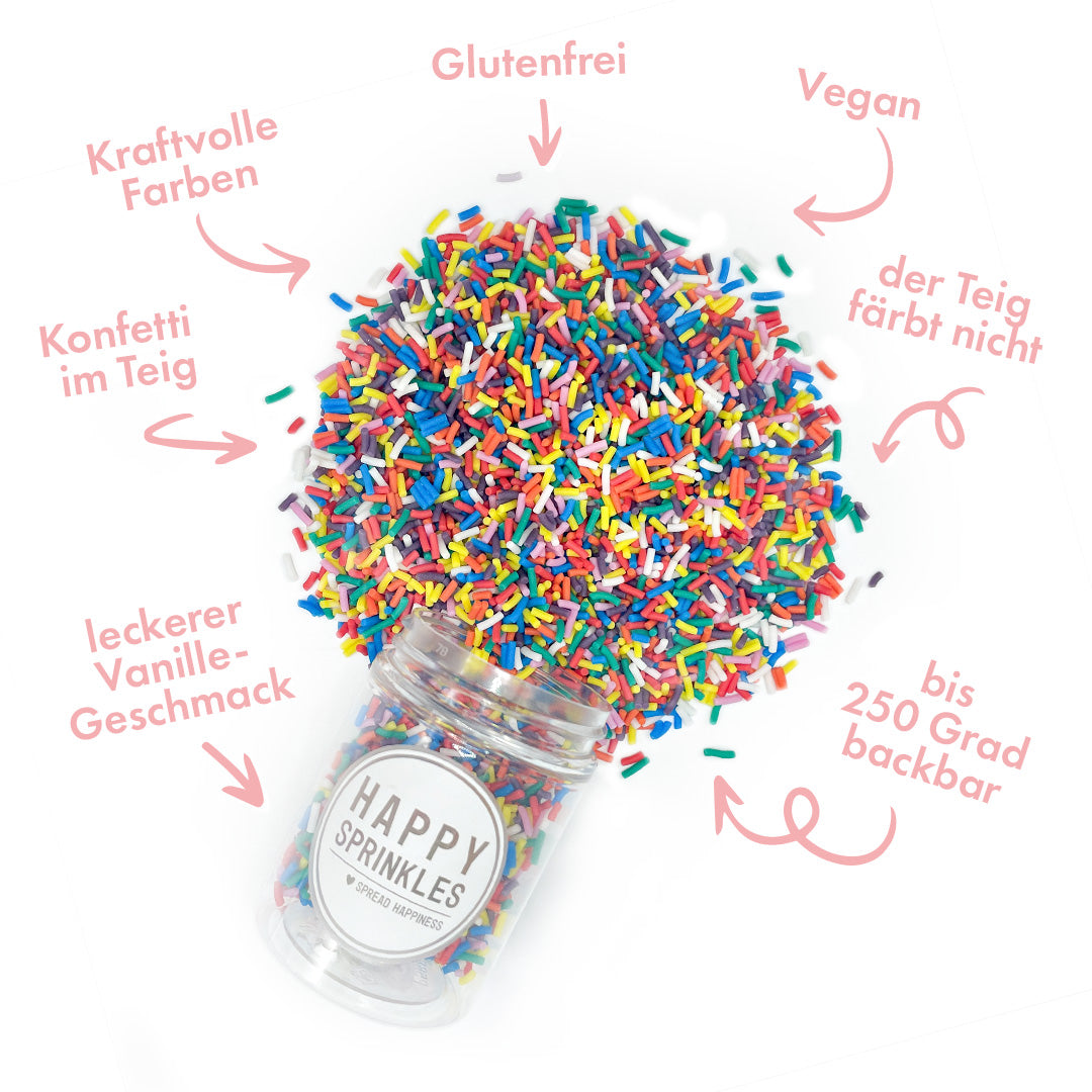 Funfetti Bakeable Strands végétalien